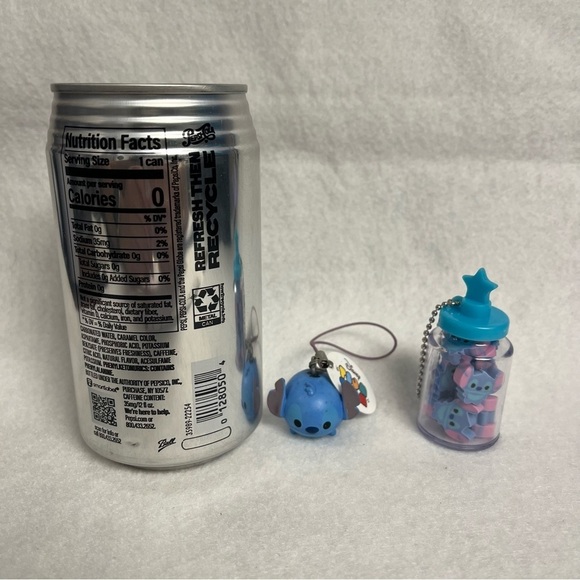 STITCH Tsum Tsum Charm & Bottle of Tiny Erasers Disney Japan - Picture 8 of 11